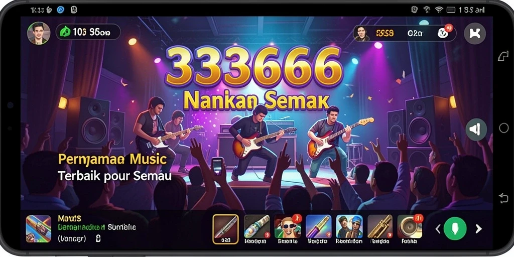 Tampilan gameplay menakjubkan dari 333666 yang penuh warna.