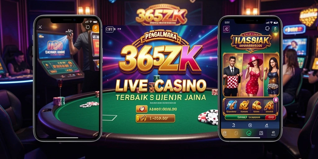 Tampilan gameplay Live Casino yang mendebarkan dan interaktif.