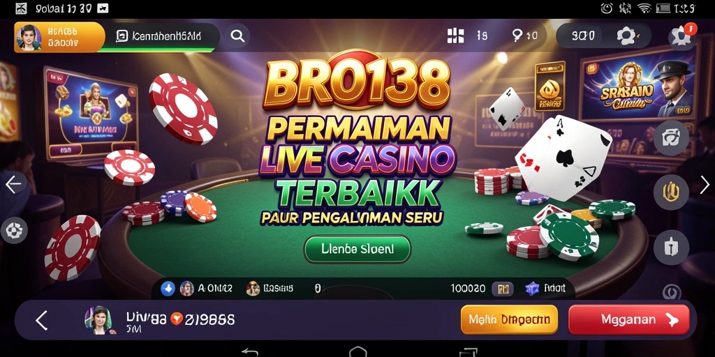 Tampilan gameplay Live Casino yang menarik dan interaktif.