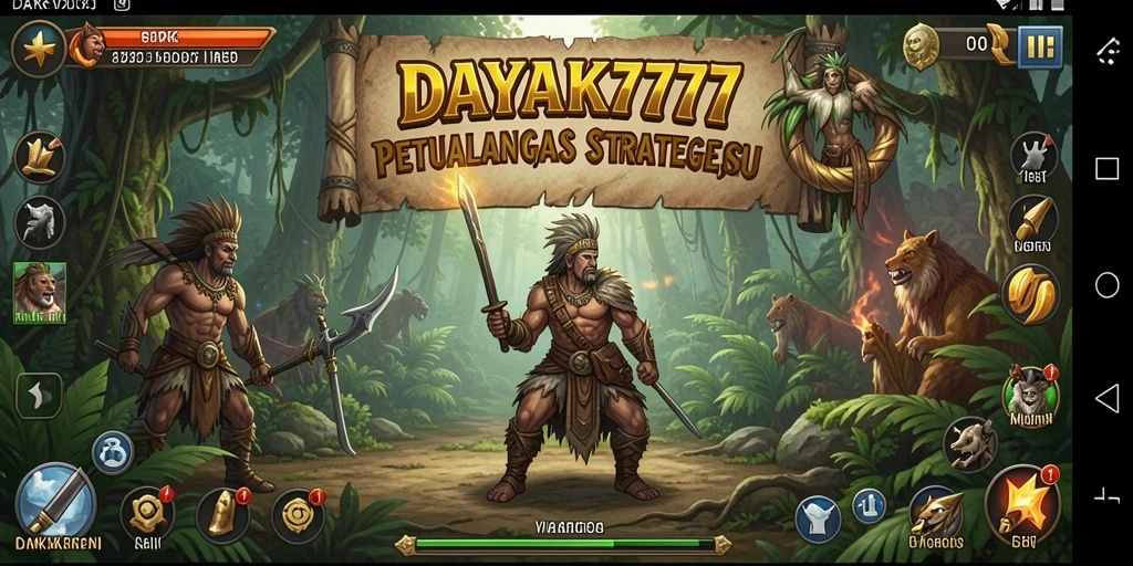 Tangkapan layar dari gameplay seru DAYAK777 yang menampilkan strategi pertempuran.