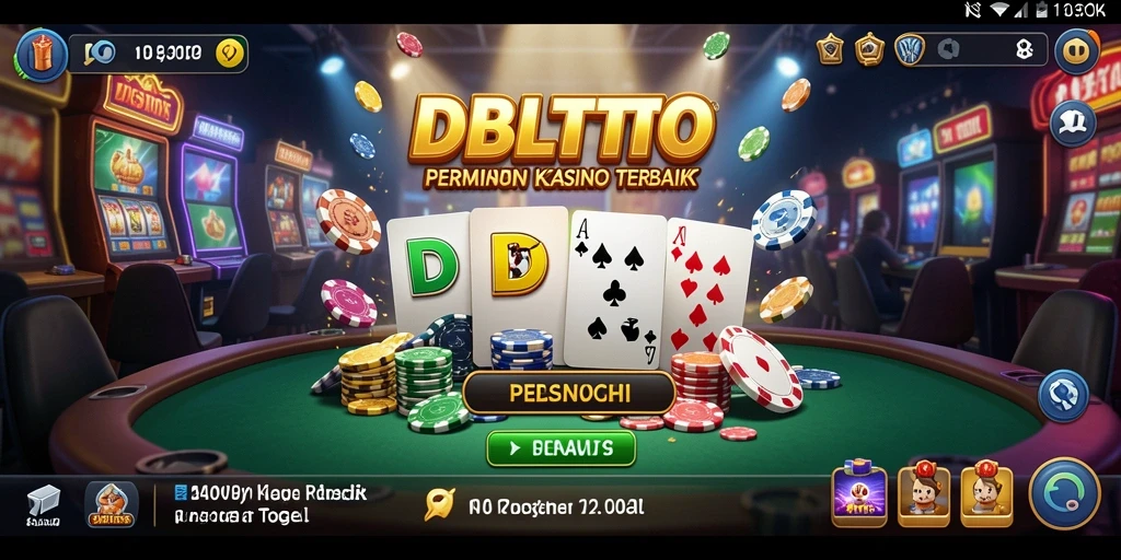Tampilan utama gameplay DBLTOTO dengan berbagai pilihan permainan Kasino.