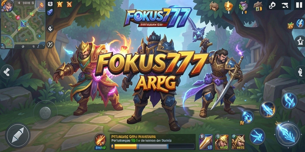 Tangkapan layar FOKUS777 menampilkan aksi seru dalam pertempuran ARPG.