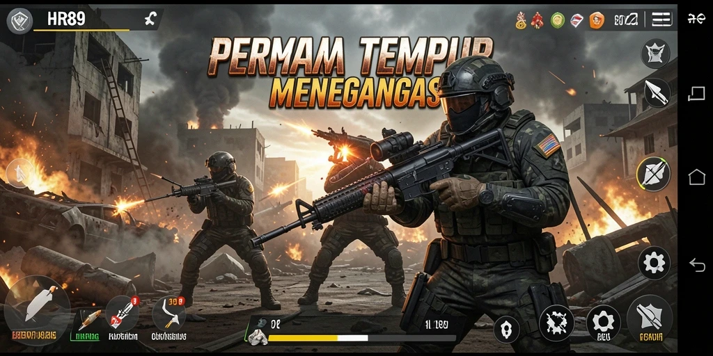 Tampilan gameplay HR89 yang menegangkan dan mendebarkan.