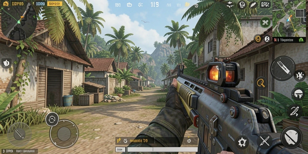 Screenshot gameplay IDR89 menampilkan aksi seru dalam mode TPS.