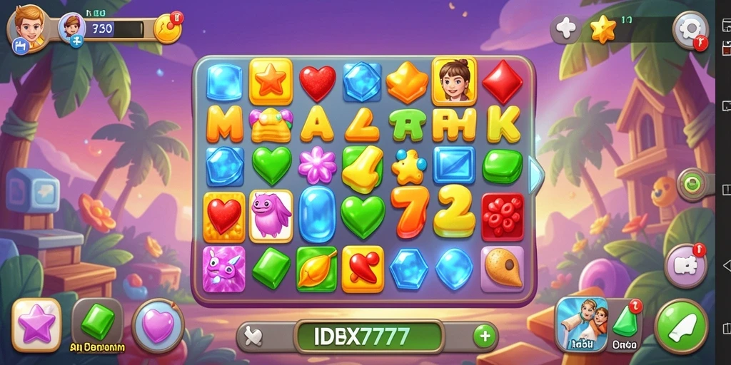 Screenshot gameplay IDX777 yang penuh warna dan menarik.