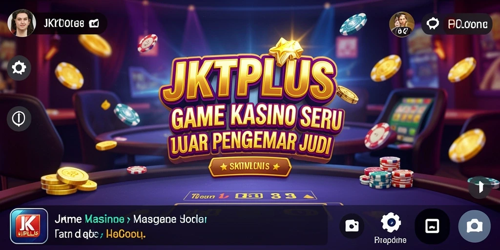 Screenshot JKTPLUS yang menunjukkan gameplay Kasino yang menarik.