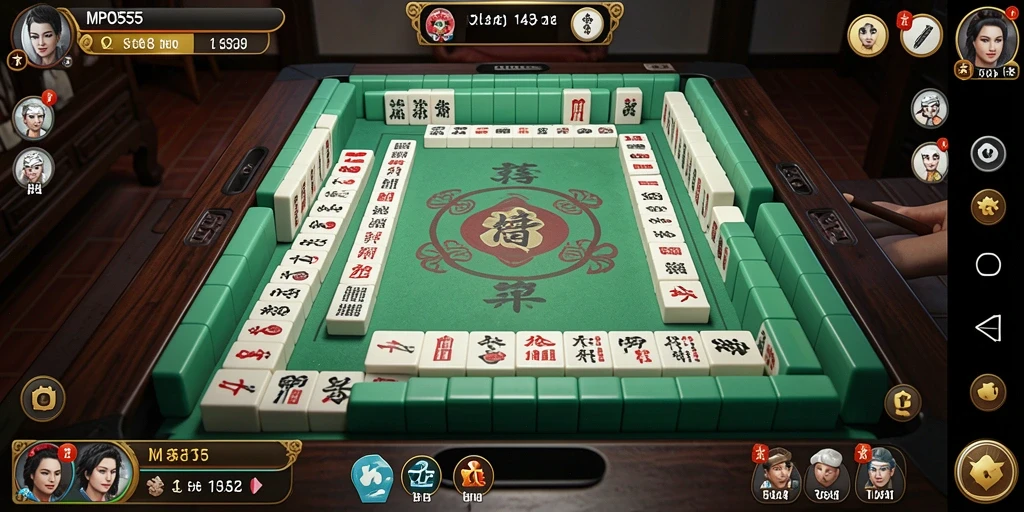 Screenshot MPO555 dengan tampilan gameplay Mahjong yang menarik.