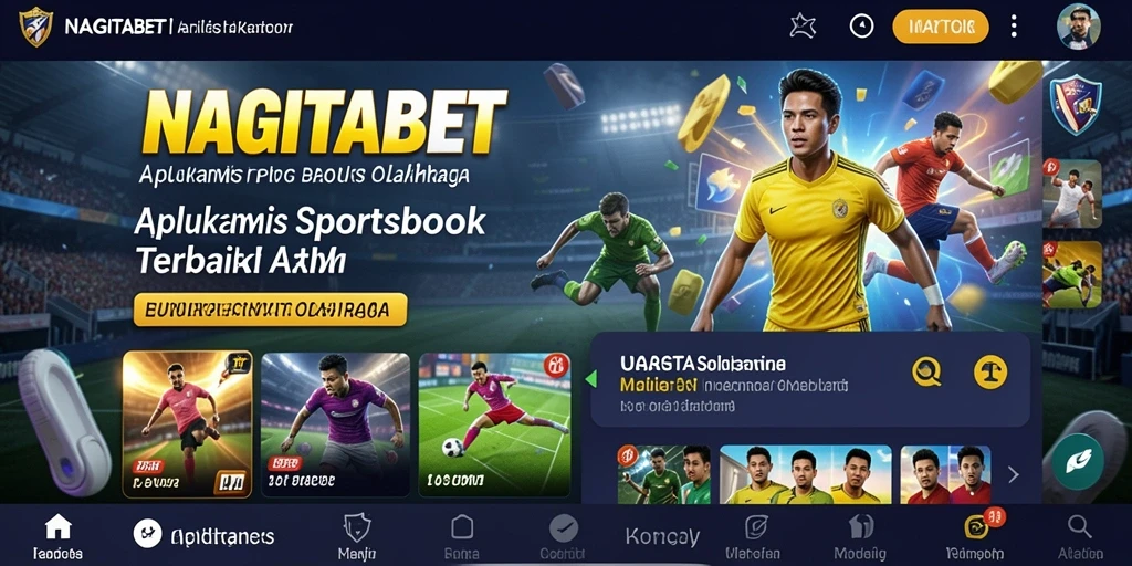 Tampilan antarmuka NAGITABET yang menarik dan intuitif.