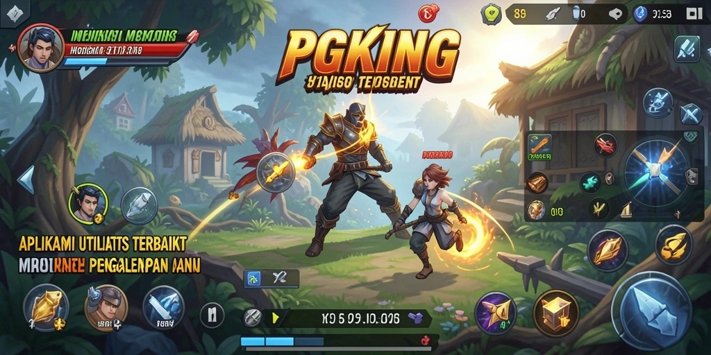 Tampilan PGKING yang intuitif dan menarik dengan fitur utilitas lengkap.