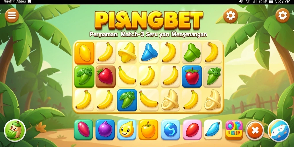 Tampilan gameplay PISANGBET yang seru dan penuh warna.