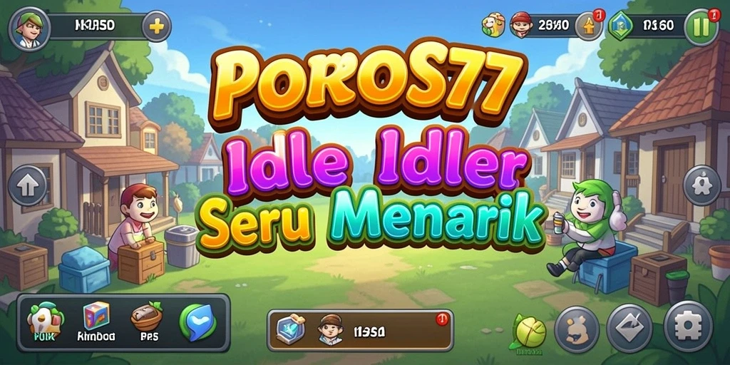 Screenshot POROS77 menampilkan gameplay Idle yang menarik dan interaktif.