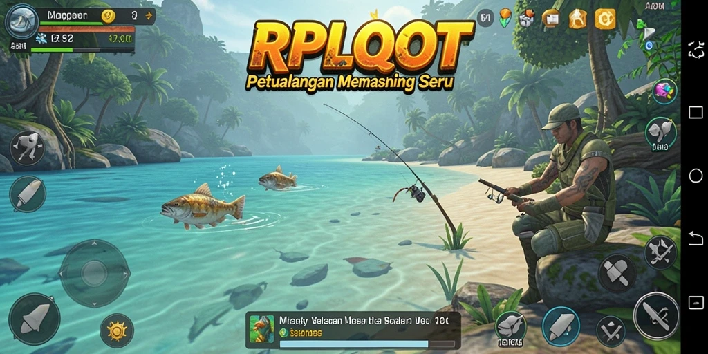 Tangkapan ikan besar dalam gameplay RPLOOT yang mendebarkan.