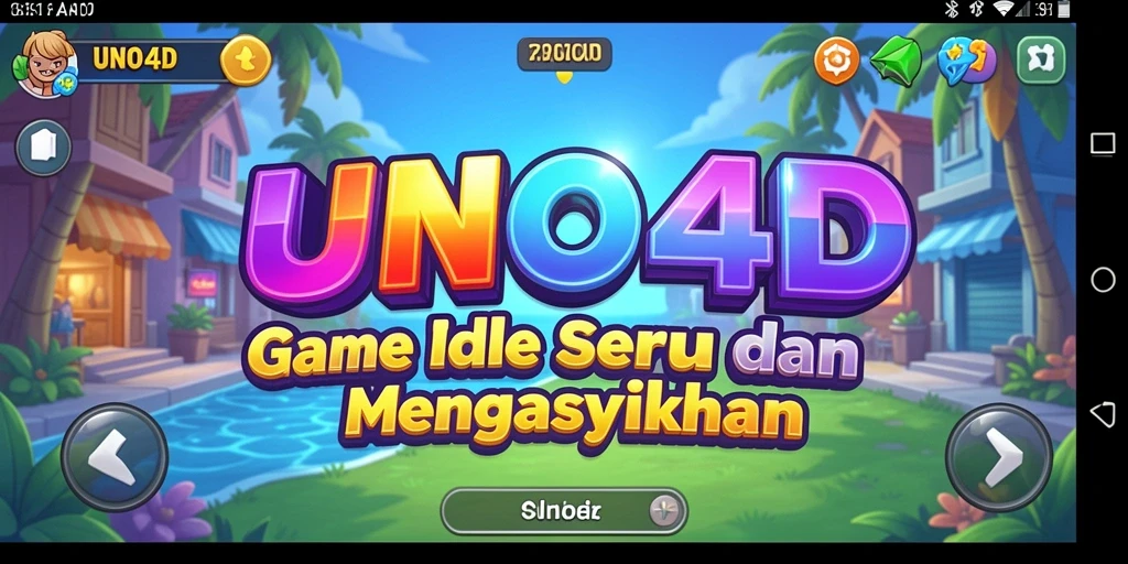 Tampilan gameplay yang menarik dan penuh warna di UNO4D.